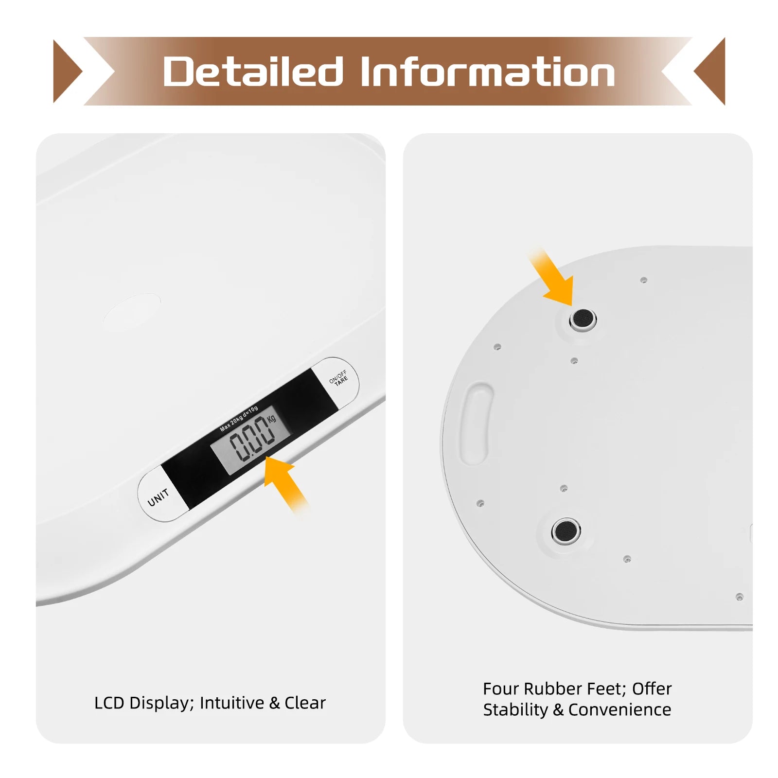  Digital Baby Scale with LCD Display – 20kg Infant Weight Scale